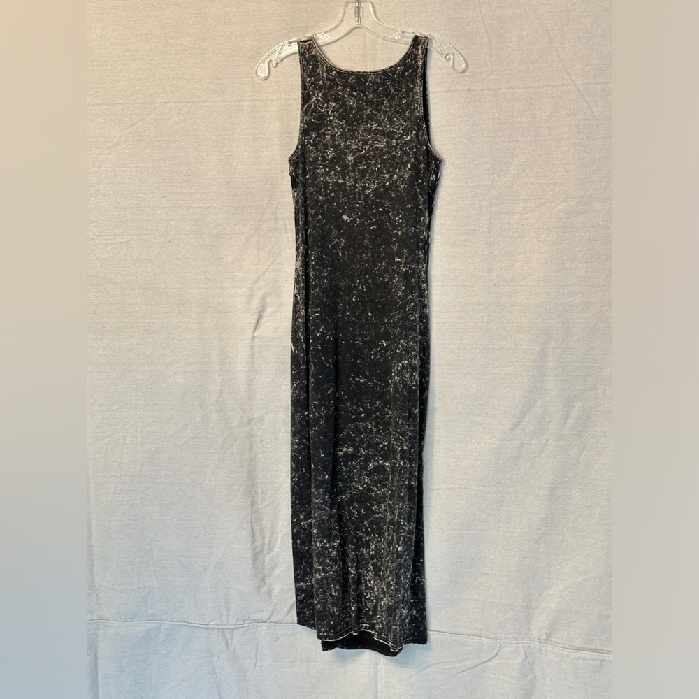 Black Distressed-Finish Jersey Maxi Sundress by Staring At Stars